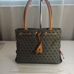 Dooney & Bourke Y@K Satchel Medium Black Grey Purse Handbag